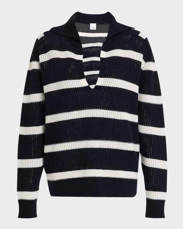 Searfino Striped Polo Sweater
